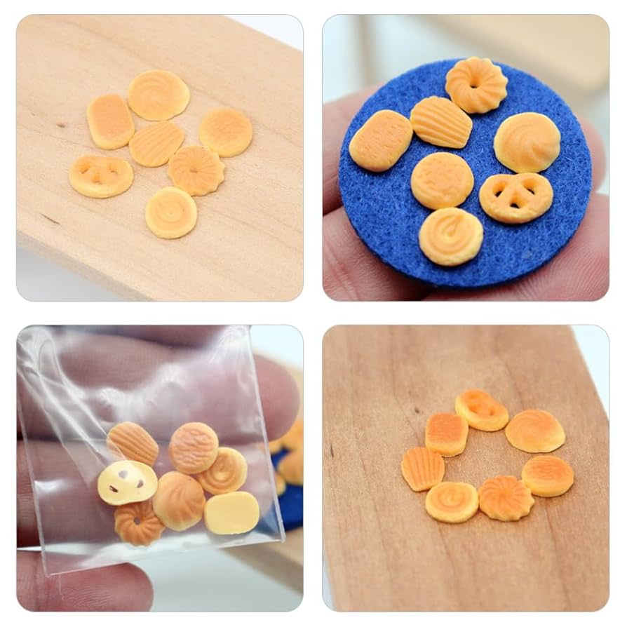 クッキー様＊kyo＊ハンドメイド＊ドールハウス＊オープンカフェ他 Amazon｜PRETYZOOM ドールハウス ミニチュア クッキー 14個 1:12
